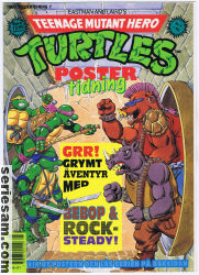Teenage Mutant Hero Turtles postertidning 1992 nr 1 omslag serier