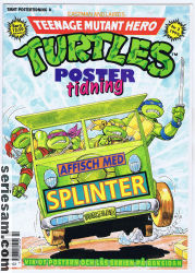 Teenage Mutant Hero Turtles postertidning 1992 nr 2 omslag serier