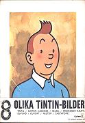 8 olika Tintin-bilder