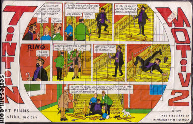 Tintin pussel 1973 nr 2 omslag serier Tintin pussel 1973 nr 2 omslag serier