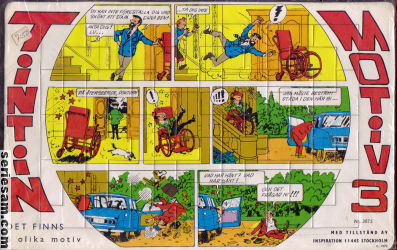 Tintin pussel 1973 nr 3 omslag serier Tintin pussel 1973 nr 3 omslag serier