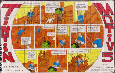Tintin pussel 1973 nr 5 omslag serier