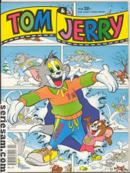 Tom och Jerry julalbum 1991 omslag serier