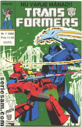 Transformers 1988 nr 1 omslag serier Transformers 1988 nr 1 omslag serier