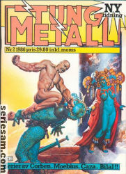 Tung metall 1986 nr 2 omslag serier Tung metall 1986 nr 2 omslag serier