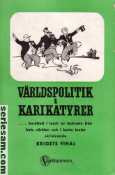 Världspolitik i karikatyrer 1945 nr 3 omslag serier