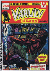 Varulv på natten 1975 nr 2 omslag serier Varulv på natten 1975 nr 2 omslag serier