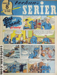 Veckans serier 1942 nr 8 omslag serier Veckans serier 1942 nr 8 omslag serier