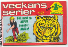 Veckans serier 1972 nr 12 omslag serier