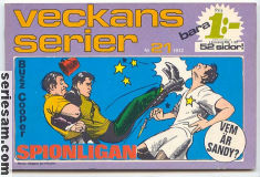 Veckans serier 1972 nr 21 omslag serier