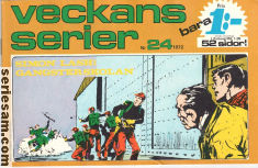 Veckans serier 1972 nr 24 omslag serier Veckans serier 1972 nr 24 omslag serier