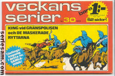 Veckans serier 1972 nr 30 omslag serier Veckans serier 1972 nr 30 omslag serier