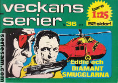 Veckans serier 1972 nr 36 omslag serier