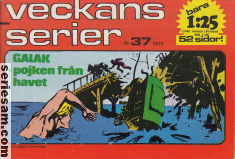 Veckans serier 1972 nr 37 omslag serier