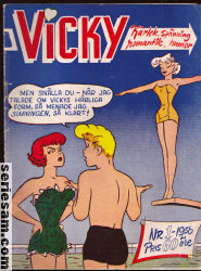 Vicky 1956 nr 1 omslag serier