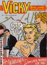 Vicky 1957 nr 1 omslag serier