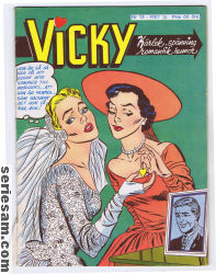Vicky 1957 nr 15 omslag serier