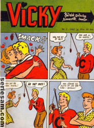 Vicky 1957 nr 2 omslag serier
