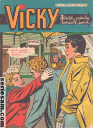 Vicky 1958 nr 1 omslag serier