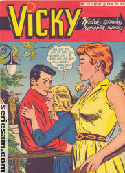 Vicky 1958 nr 13 omslag serier