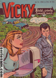 Vicky 1958 nr 14 omslag serier Vicky 1958 nr 14 omslag serier