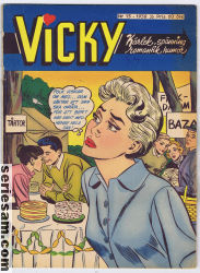 Vicky 1958 nr 15 omslag serier