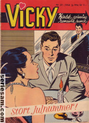 Vicky 1958 nr 25 omslag serier