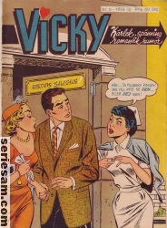 Vicky 1958 nr 6 omslag serier