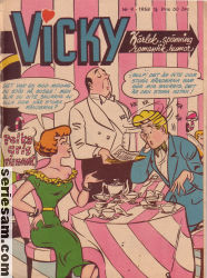 Vicky 1958 nr 9 omslag serier