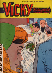 Vicky 1961 nr 21 omslag serier