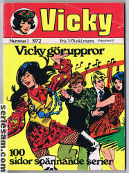 Vicky 1972 nr 1 omslag serier