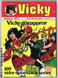 Vicky 1972 nr 1 omslag serier Vicky 1972 nr 1 omslag serier