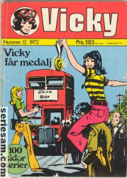 Vicky 1972 nr 12 omslag serier