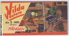 Vilda västern 1953 nr 3 omslag serier