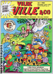 Vilde Ville & C:O 1980 nr 1 omslag serier