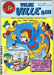 Vilde Ville & C:O 1981 nr 2 omslag serier Vilde Ville & C:O 1981 nr 2 omslag serier