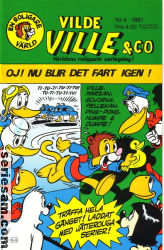 Vilde Ville & C:O 1981 nr 4 omslag serier