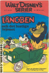 Walt Disneys serier 1970 nr 7 omslag serier Walt Disneys serier 1970 nr 7 omslag serier